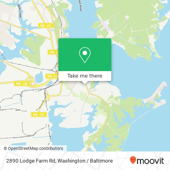 Mapa de 2890 Lodge Farm Rd, Sparrows Point, MD 21219