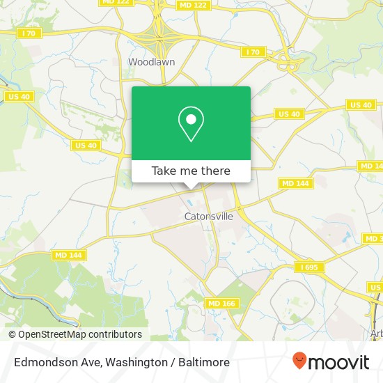 Edmondson Ave, Catonsville, MD 21228 map