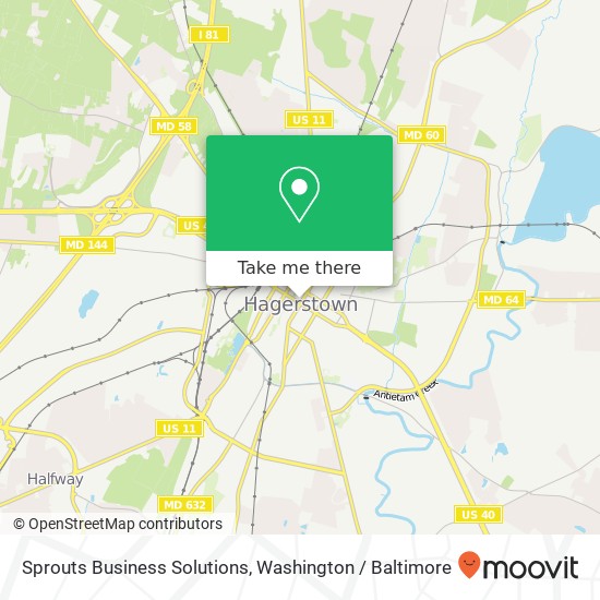 Mapa de Sprouts Business Solutions, 6 W Washington St
