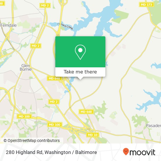 280 Highland Rd, Glen Burnie, MD 21060 map