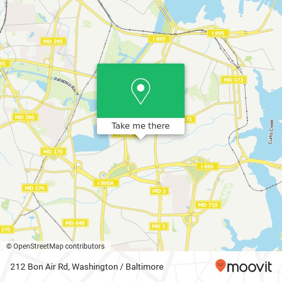 212 Bon Air Rd, Brooklyn, MD 21225 map