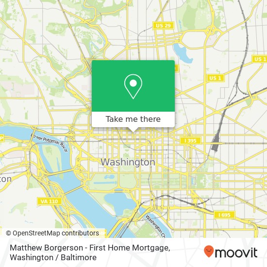 Matthew Borgerson - First Home Mortgage, 1015 15th St NW map