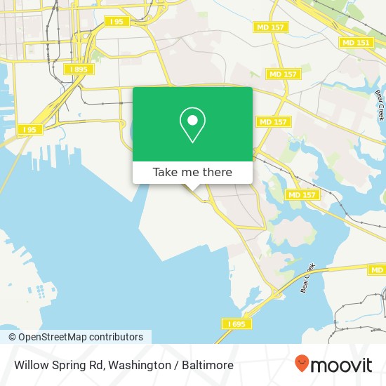 Mapa de Willow Spring Rd, Dundalk, MD 21222