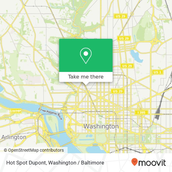 Hot Spot Dupont, 1635 Connecticut Ave NW map