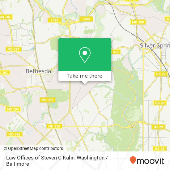 Mapa de Law Offices of Steven C Kahn, 3415 Cummings Ln
