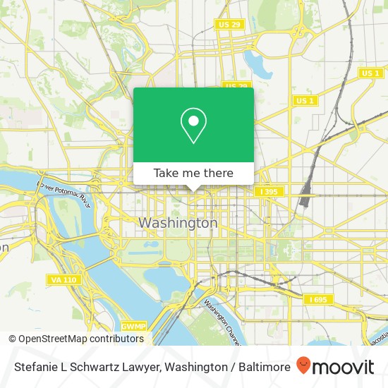 Mapa de Stefanie L Schwartz Lawyer, 1401 H St NW