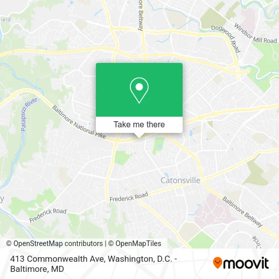 Mapa de 413 Commonwealth Ave