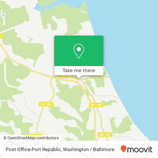 Mapa de Post Office-Port Republic, 3000 Saint Leonard Rd