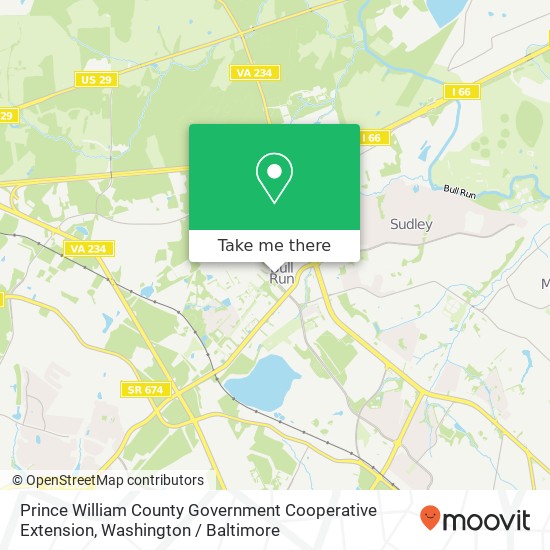 Mapa de Prince William County Government Cooperative Extension, 8033 Ashton Ave