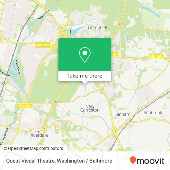 Mapa de Quest Visual Theatre, 7414 Newburg Dr