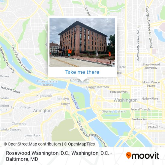Mapa de Rosewood Washington, D.C.