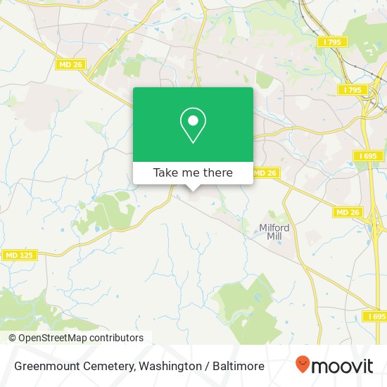 Greenmount Cemetery map