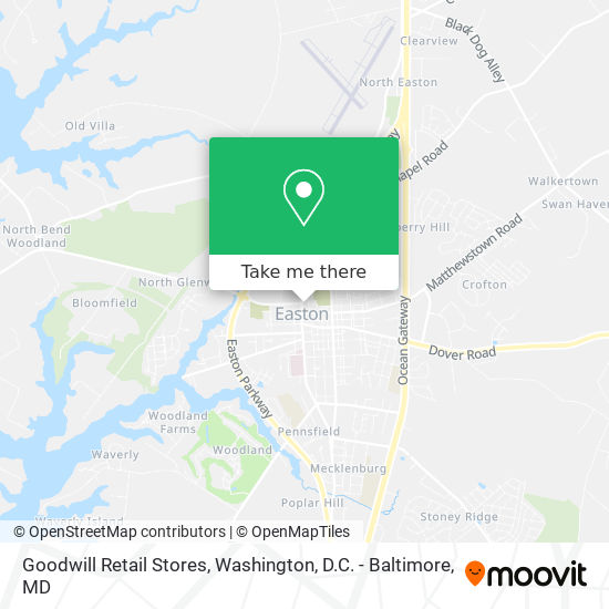 Goodwill Retail Stores map