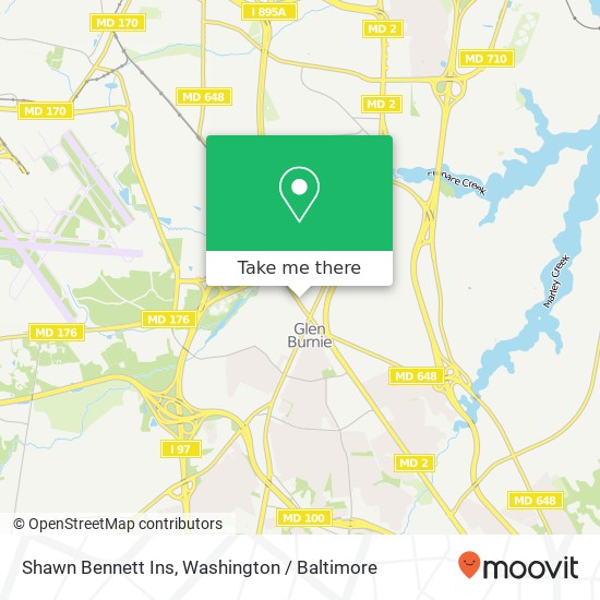 Shawn Bennett Ins, 7435 Baltimore Annapolis Blvd map