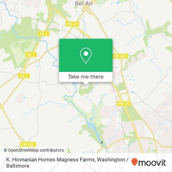 Mapa de K. Hovnanian Homes Magness Farms