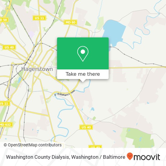 Mapa de Washington County Dialysis, 1136 Opal Ct
