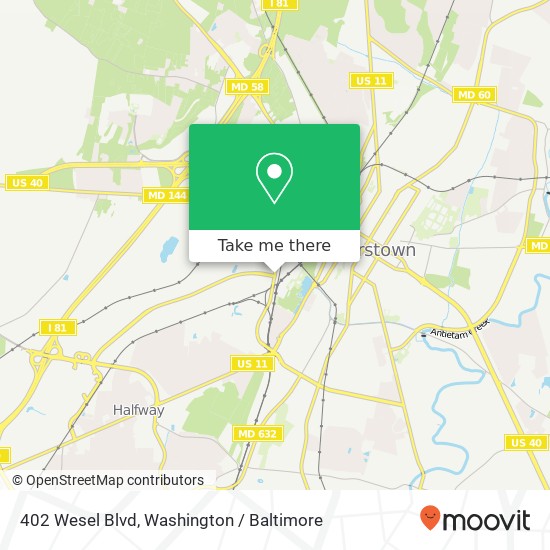 402 Wesel Blvd, Hagerstown, MD 21740 map