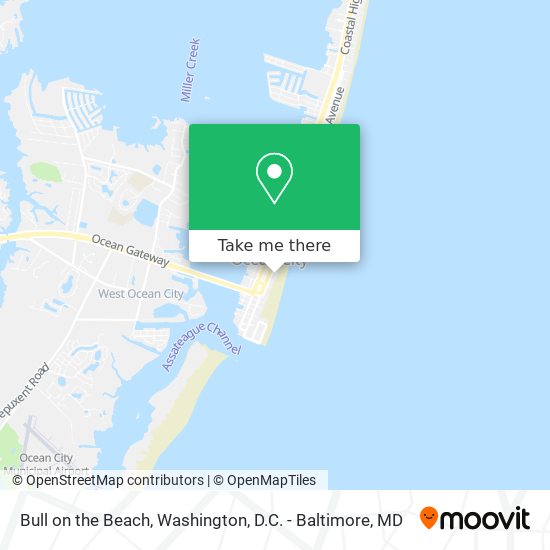 Bull on the Beach map