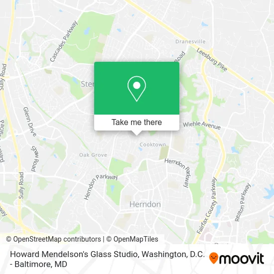 Howard Mendelson's Glass Studio map