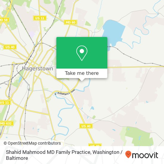 Mapa de Shahid Mahmood MD Family Practice, 1124 Opal Ct
