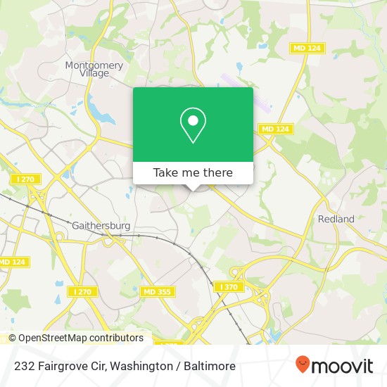 232 Fairgrove Cir, Gaithersburg, MD 20877 map