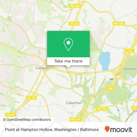 Mapa de Point at Hampton Hollow, 3408 Hampton Hollow Dr