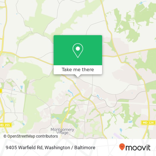 Mapa de 9405 Warfield Rd, Gaithersburg, MD 20882