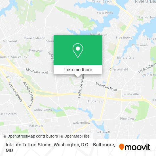 Ink Life Tattoo Studio, 2328 Mountain Rd map