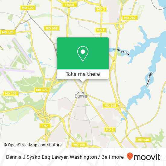 Mapa de Dennis J Sysko Esq Lawyer, 306 Crain Hwy N