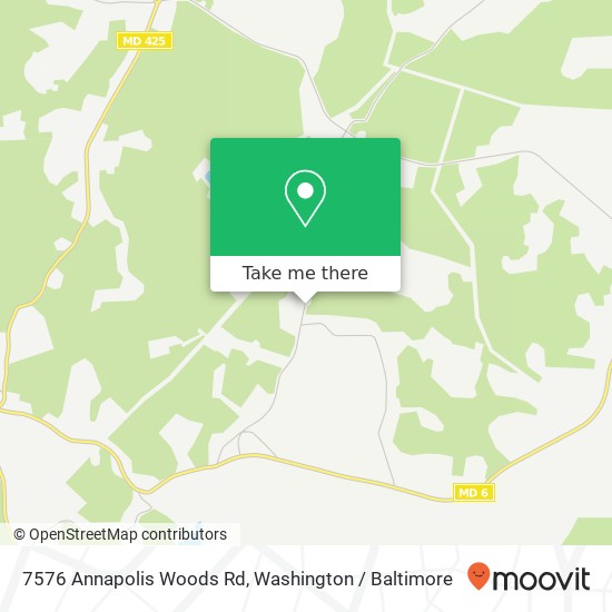 Mapa de 7576 Annapolis Woods Rd, Welcome, MD 20693