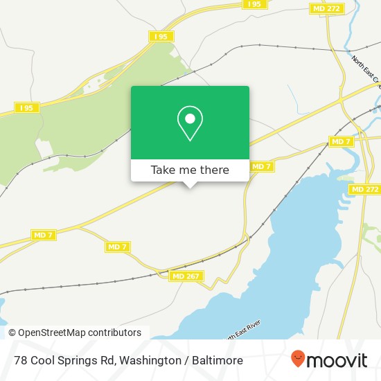 Mapa de 78 Cool Springs Rd, North East, MD 21901