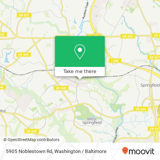 5905 Noblestown Rd, Springfield, VA 22152 map