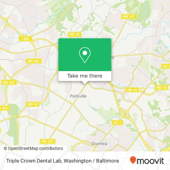 Triple Crown Dental Lab, 8606 Harford Rd map