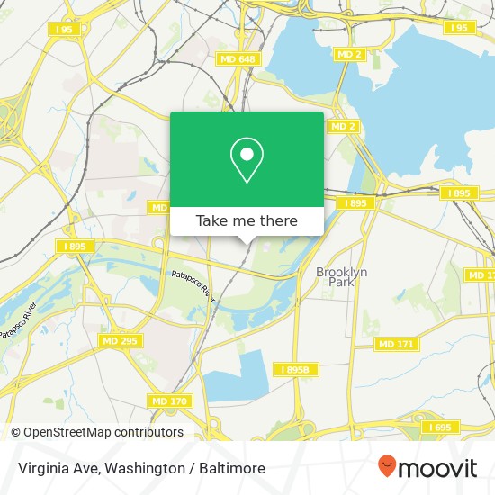 Mapa de Virginia Ave, Halethorpe (BALTIMORE), MD 21227
