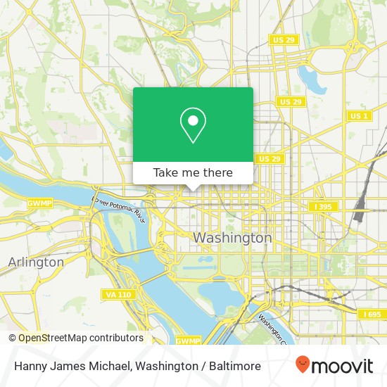 Mapa de Hanny James Michael, 2000 L St NW