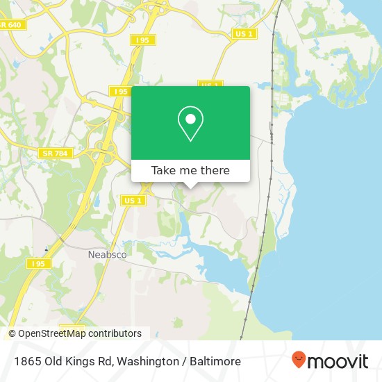 Mapa de 1865 Old Kings Rd, Woodbridge, VA 22191