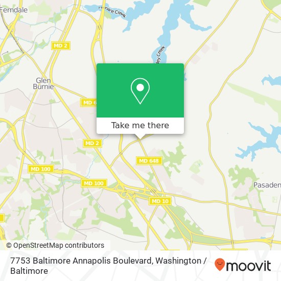 Mapa de 7753 Baltimore Annapolis Boulevard, 7753 Baltimore Annapolis Blvd, Glen Burnie, MD 21060, USA