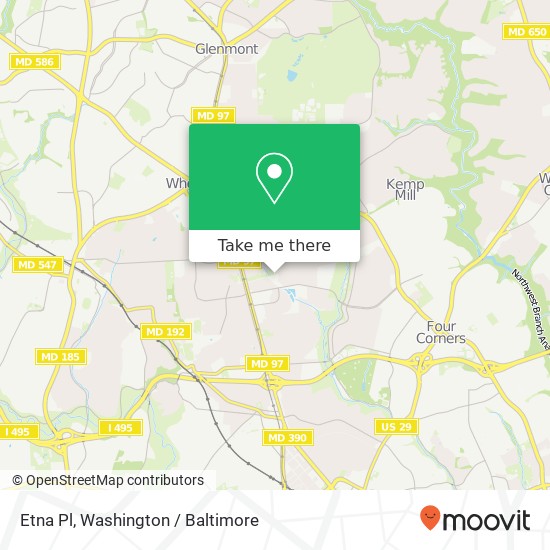 Etna Pl, Silver Spring, MD 20902 map