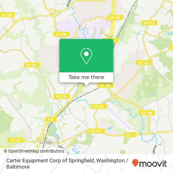Carter Equipment Corp of Springfield, 8536 Terminal Rd map