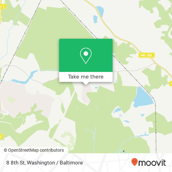 Mapa de 8 8th St, Brandywine, MD 20613