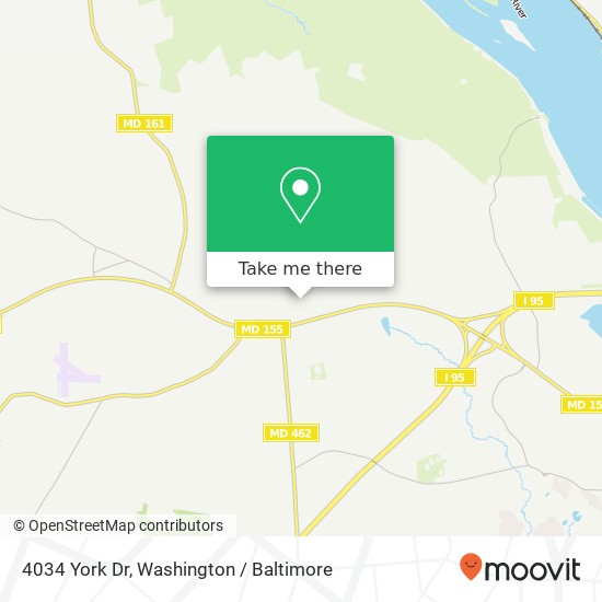 Mapa de 4034 York Dr, Havre de Grace, MD 21078