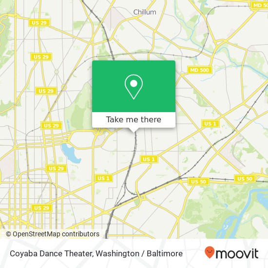 Coyaba Dance Theater map