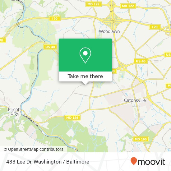 433 Lee Dr, Catonsville, MD 21228 map