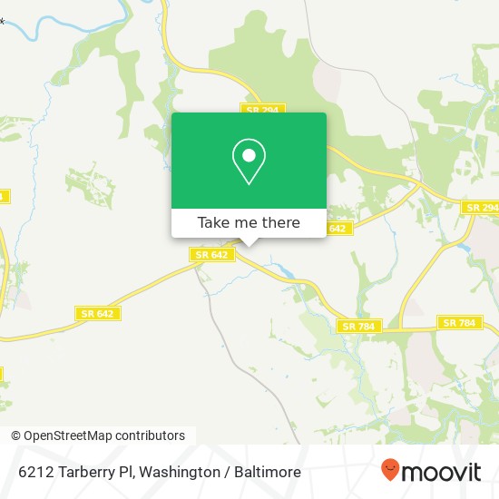 Mapa de 6212 Tarberry Pl, Woodbridge, VA 22193