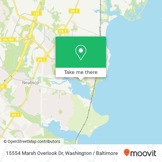Mapa de 15554 Marsh Overlook Dr, Woodbridge, VA 22191