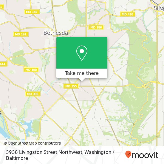 Mapa de 3938 Livingston Street Northwest, 3938 Livingston St NW, Washington, DC 20015, USA