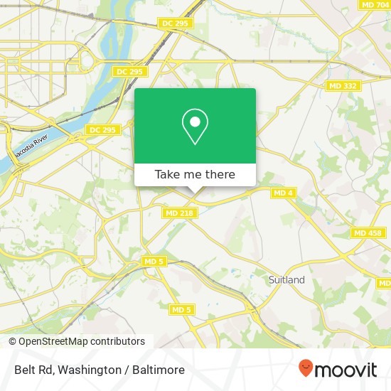 Belt Rd, Washington, DC 20020 map