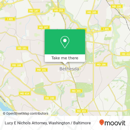 Mapa de Lucy E Nichols Attorney, 7735 Old Georgetown Rd