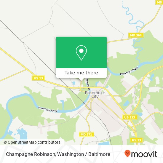 Champagne Robinson, 7357 Dividing Creek Rd map