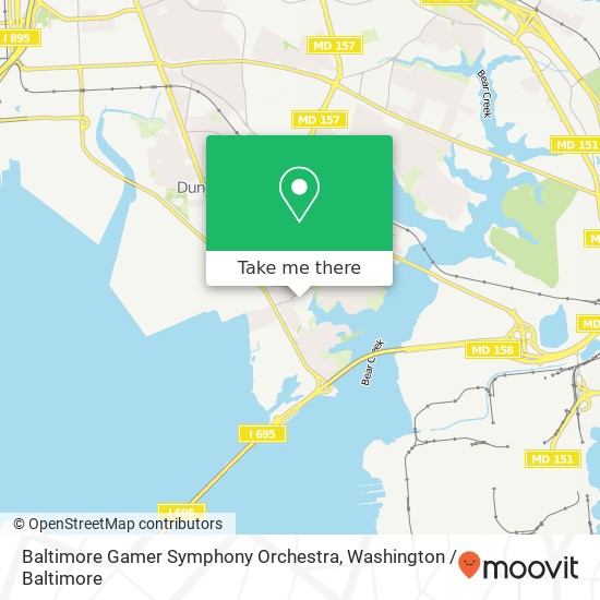 Mapa de Baltimore Gamer Symphony Orchestra